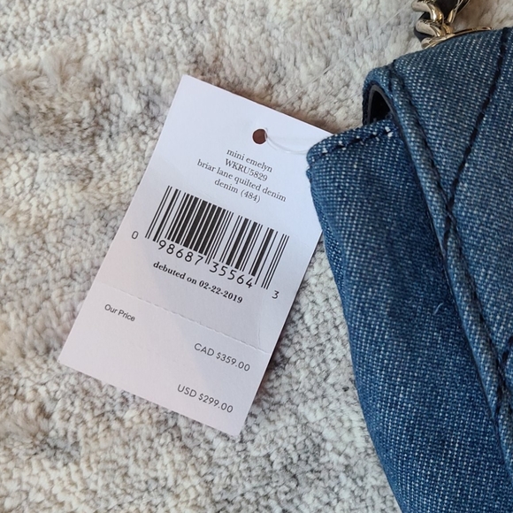 Kate Spade Mini Emelyn Denim Crossbody Bag SHW - Picture 3 of 7